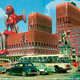 Image for article titled These Vintage Postcards Were Invaded By Aliens